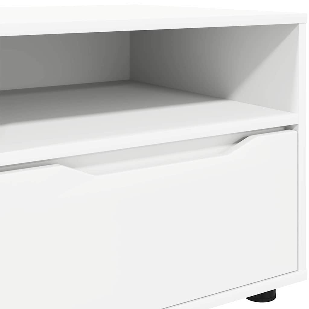 TV-kast met lade Wit 100 x 48 x 43 cm Bewerkt hout is nu te koop bij PeponiXL, paradijselijk wonen!