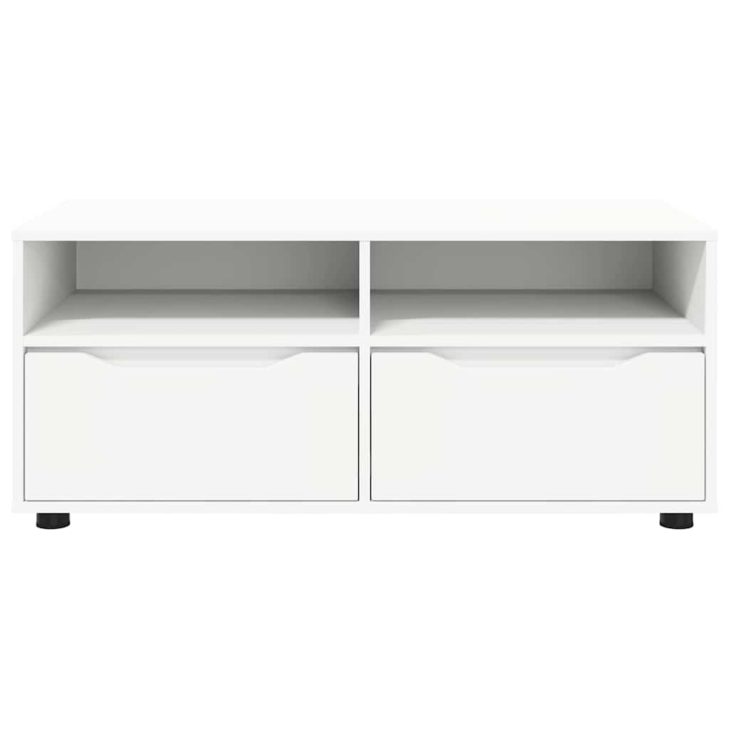 TV-kast met lade Wit 100 x 48 x 43 cm Bewerkt hout is nu te koop bij PeponiXL, paradijselijk wonen!