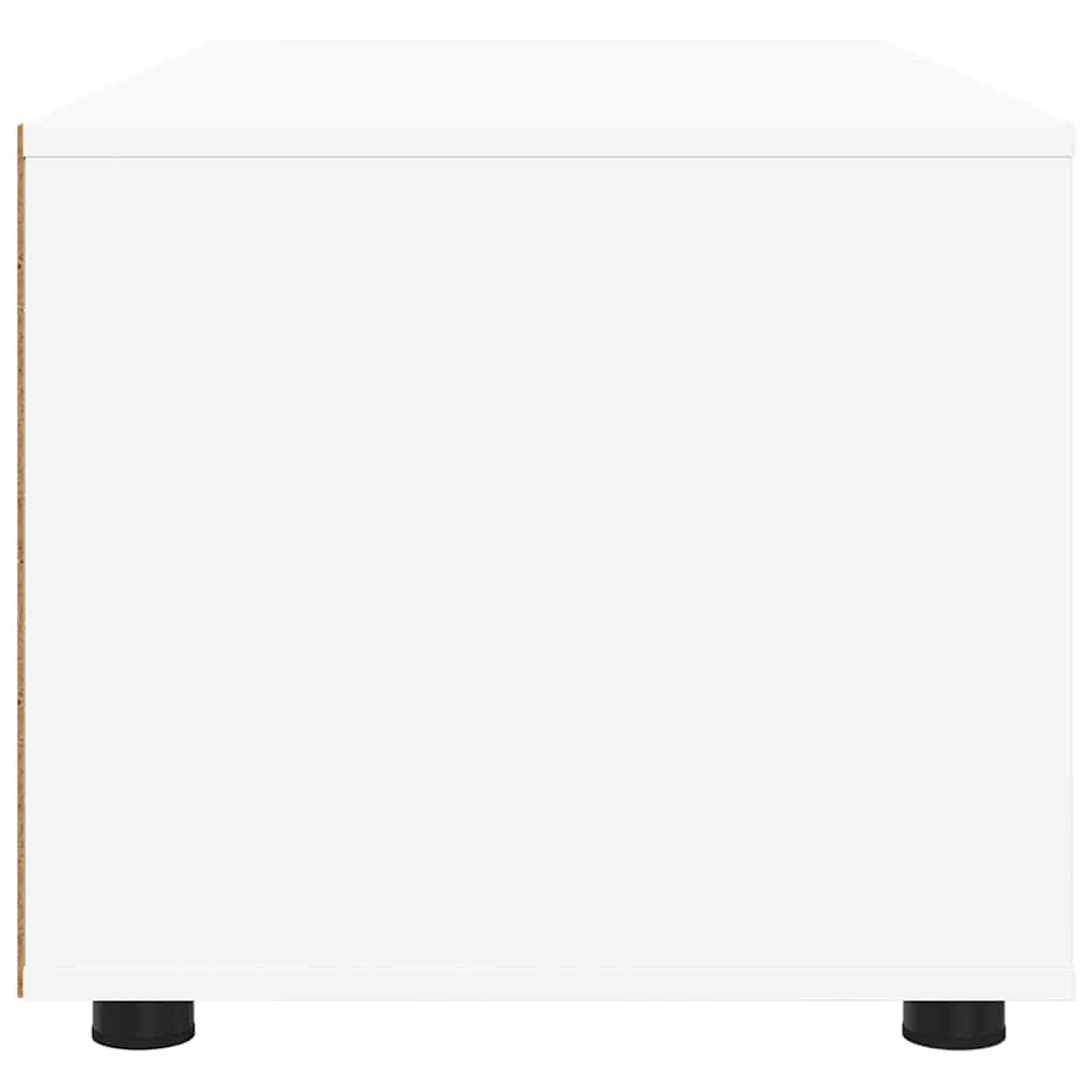 TV-kast met lade Wit 100 x 48 x 43 cm Bewerkt hout is nu te koop bij PeponiXL, paradijselijk wonen!