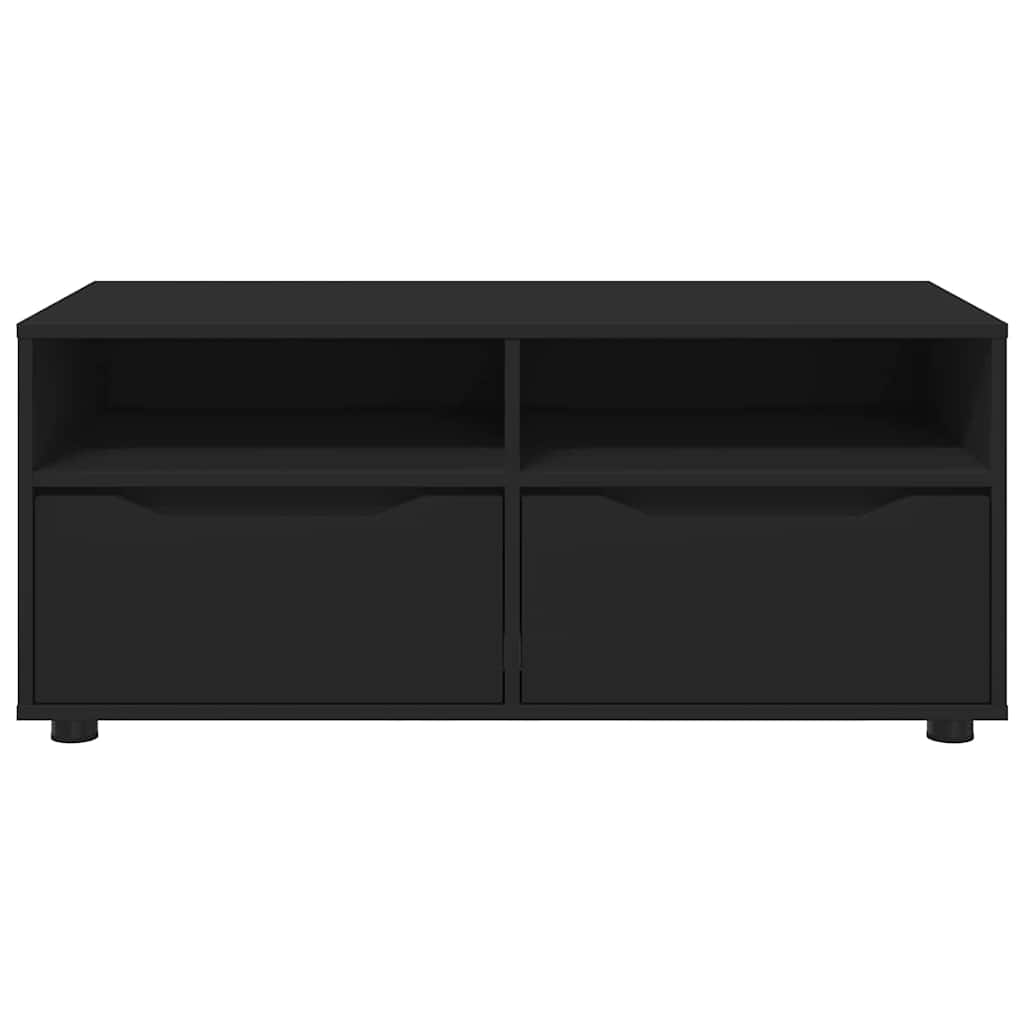 TV-kast met lade Zwart 100 x 48 x 43 cm Bewerkt hout is nu te koop bij PeponiXL, paradijselijk wonen!