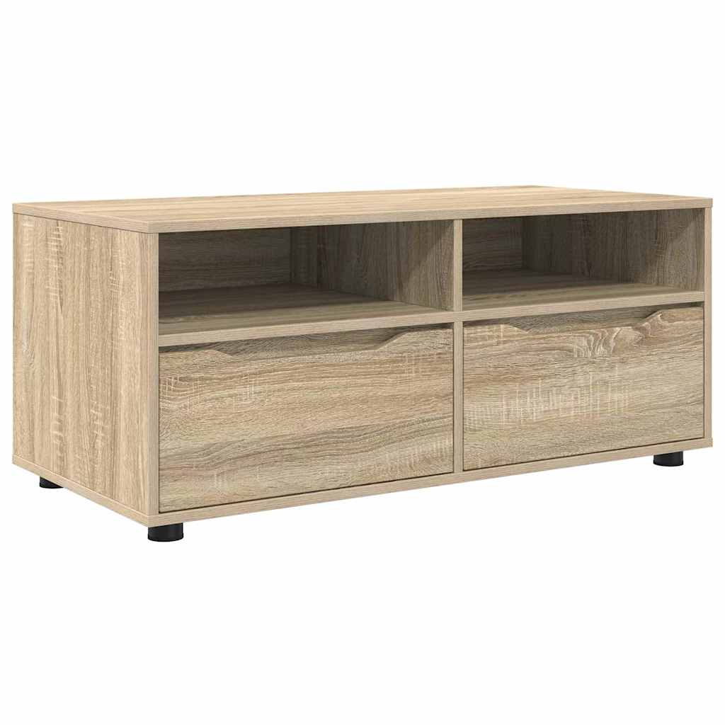 TV-kast met lade Sonoma Eiken 100 x 48 x 43 cm Bewerkt hout is nu te koop bij PeponiXL, paradijselijk wonen!