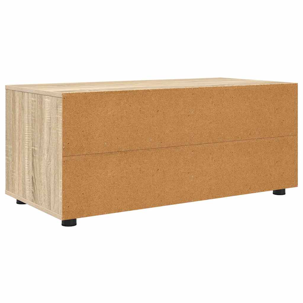 TV-kast met lade Sonoma Eiken 100 x 48 x 43 cm Bewerkt hout is nu te koop bij PeponiXL, paradijselijk wonen!