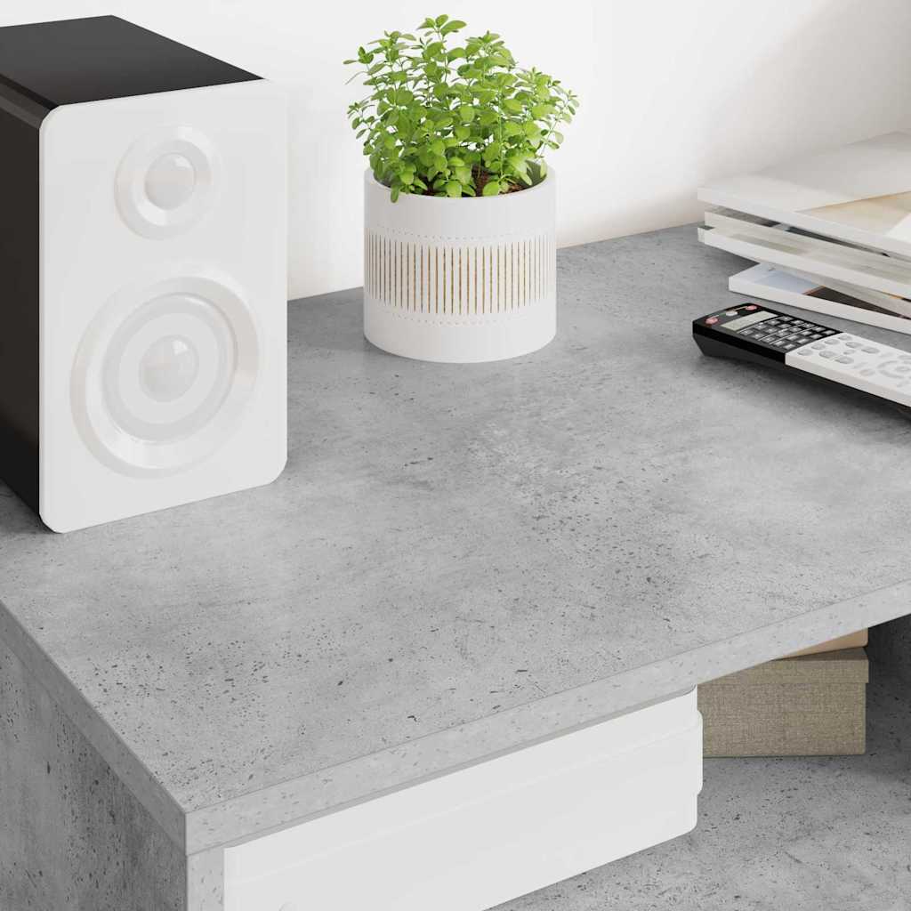 TV-kast met lade Beton Grijs 100 x 48 x 43 cm Bewerkt hout is nu te koop bij PeponiXL, paradijselijk wonen!