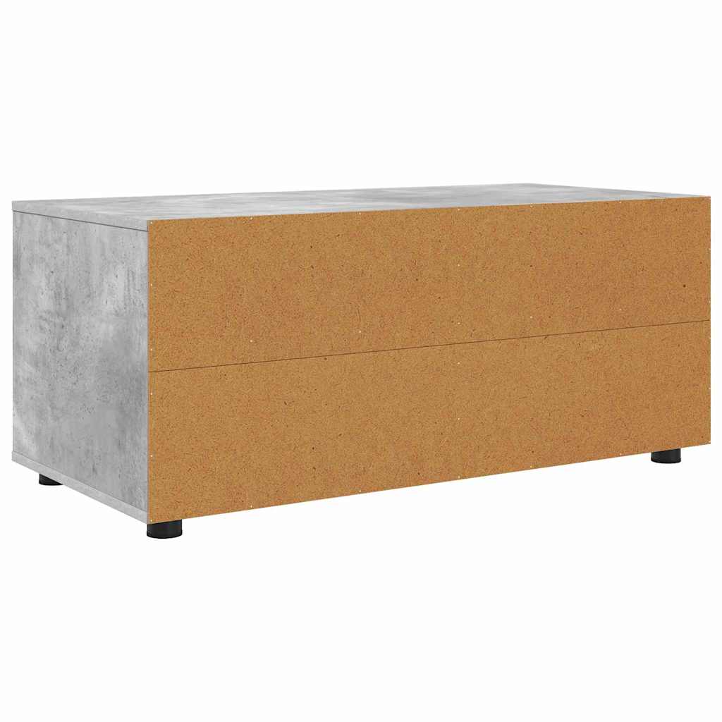 TV-kast met lade Beton Grijs 100 x 48 x 43 cm Bewerkt hout is nu te koop bij PeponiXL, paradijselijk wonen!