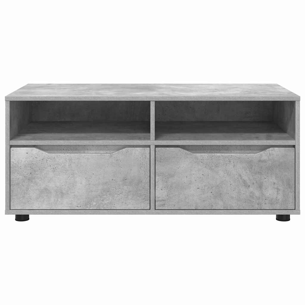 TV-kast met lade Beton Grijs 100 x 48 x 43 cm Bewerkt hout is nu te koop bij PeponiXL, paradijselijk wonen!