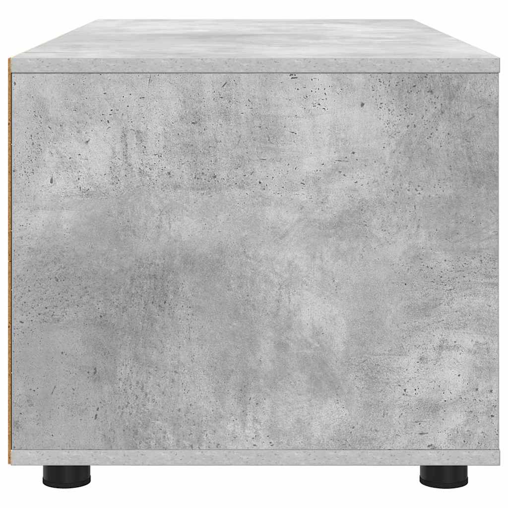 TV-kast met lade Beton Grijs 100 x 48 x 43 cm Bewerkt hout is nu te koop bij PeponiXL, paradijselijk wonen!