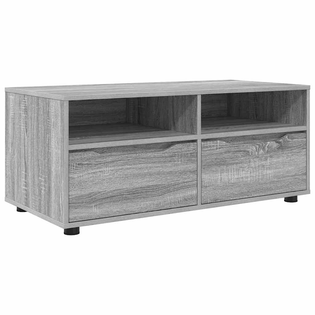 TV-kast met lade Grijs Sonoma 100 x 48 x 43 cm Bewerkt hout is nu te koop bij PeponiXL, paradijselijk wonen!