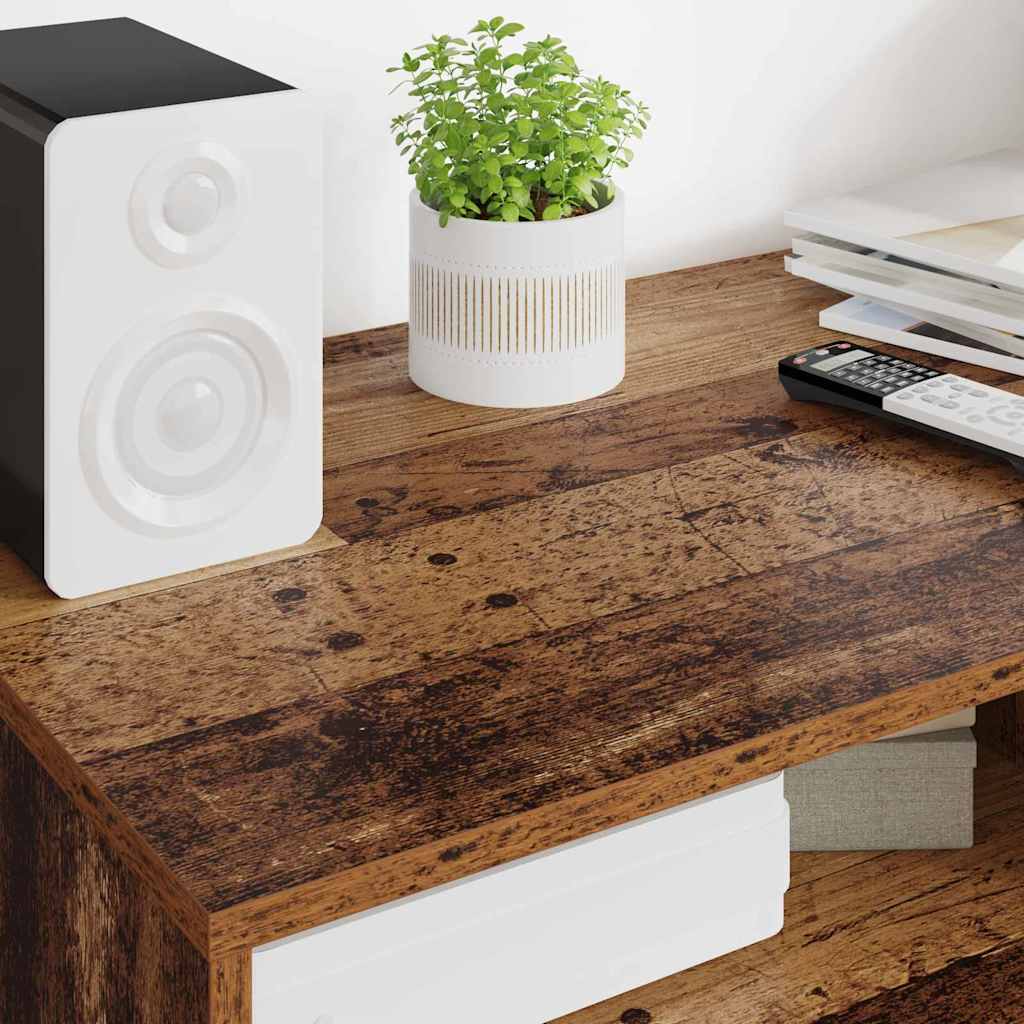 TV-kast met lade Oud Hout 100 x 48 x 43 cm Bewerkt hout is nu te koop bij PeponiXL, paradijselijk wonen!