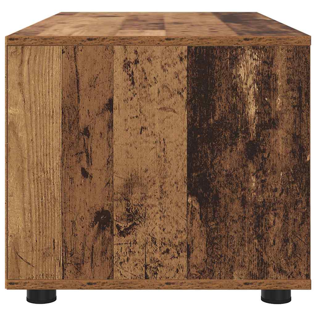 TV-kast met lade Oud Hout 100 x 48 x 43 cm Bewerkt hout is nu te koop bij PeponiXL, paradijselijk wonen!