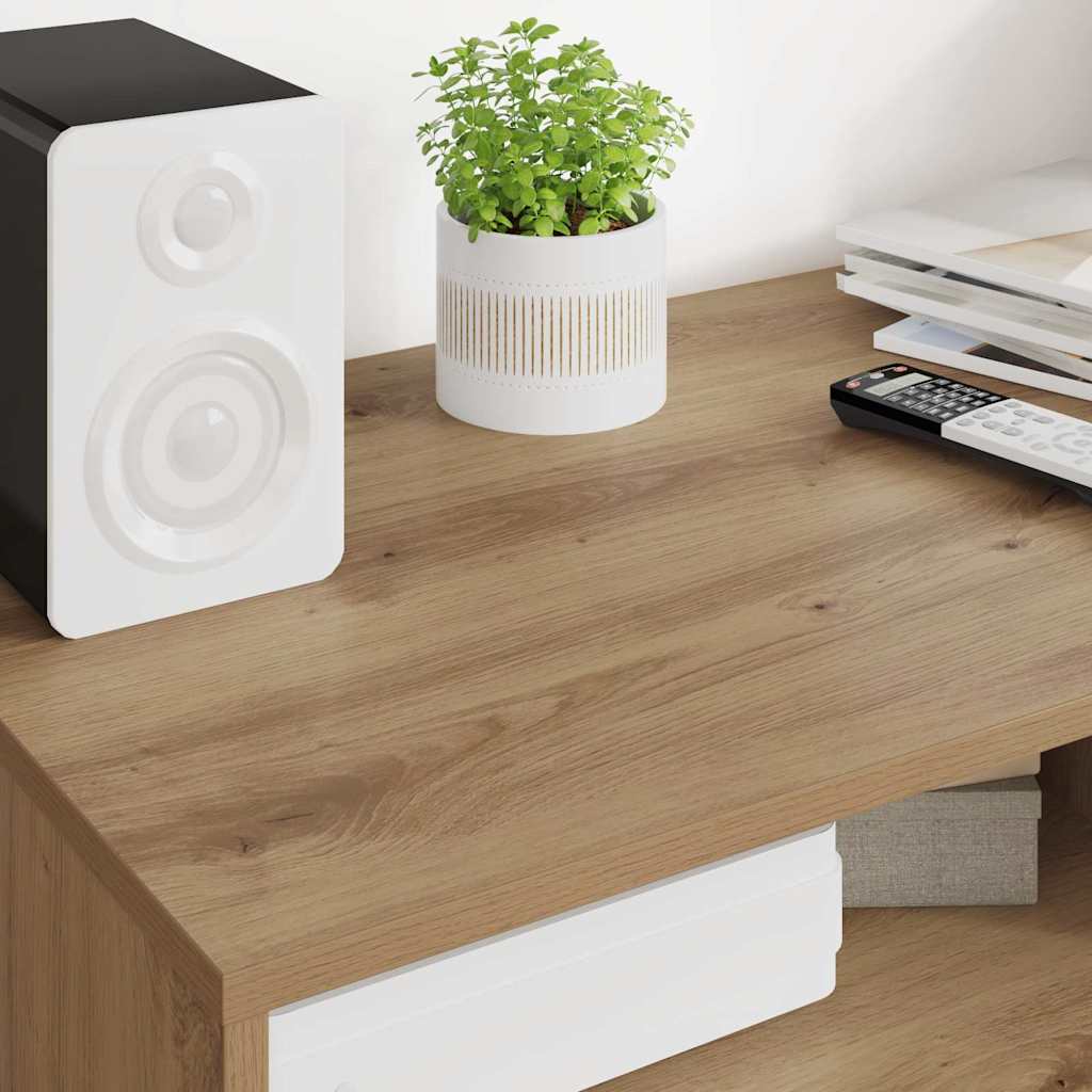 TV-kast met lade Artisan Eiken 100 x 48 x 43 cm Bewerkt hout is nu te koop bij PeponiXL, paradijselijk wonen!