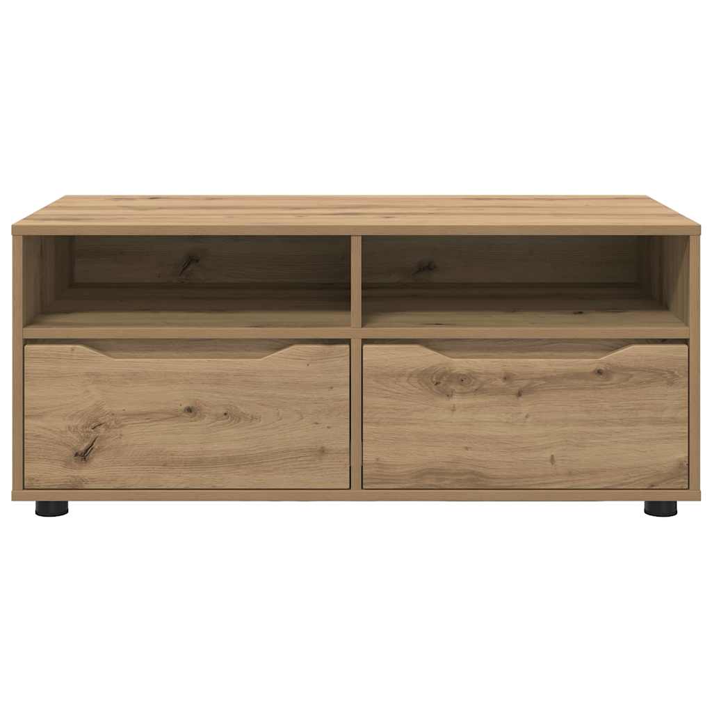 TV-kast met lade Artisan Eiken 100 x 48 x 43 cm Bewerkt hout is nu te koop bij PeponiXL, paradijselijk wonen!