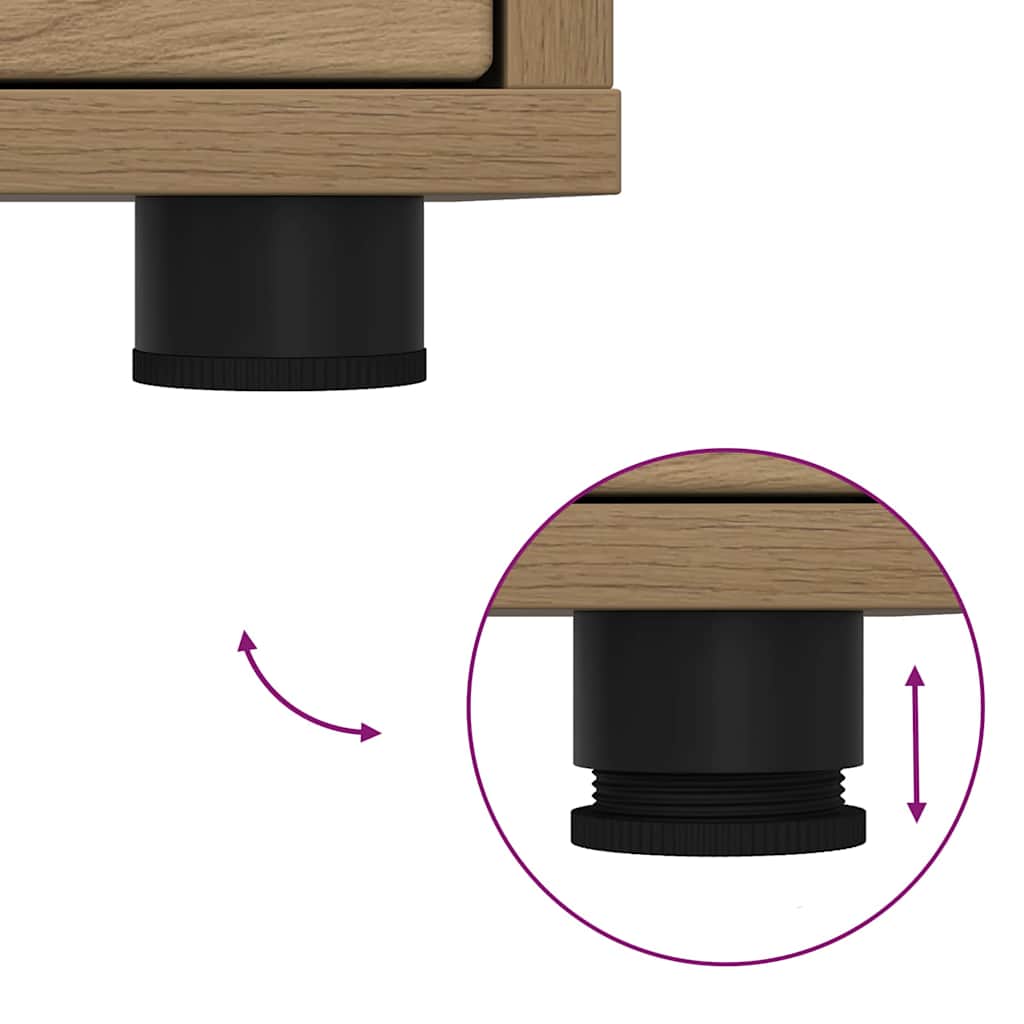 TV-kast met lade Artisan Eiken 100 x 48 x 43 cm Bewerkt hout is nu te koop bij PeponiXL, paradijselijk wonen!