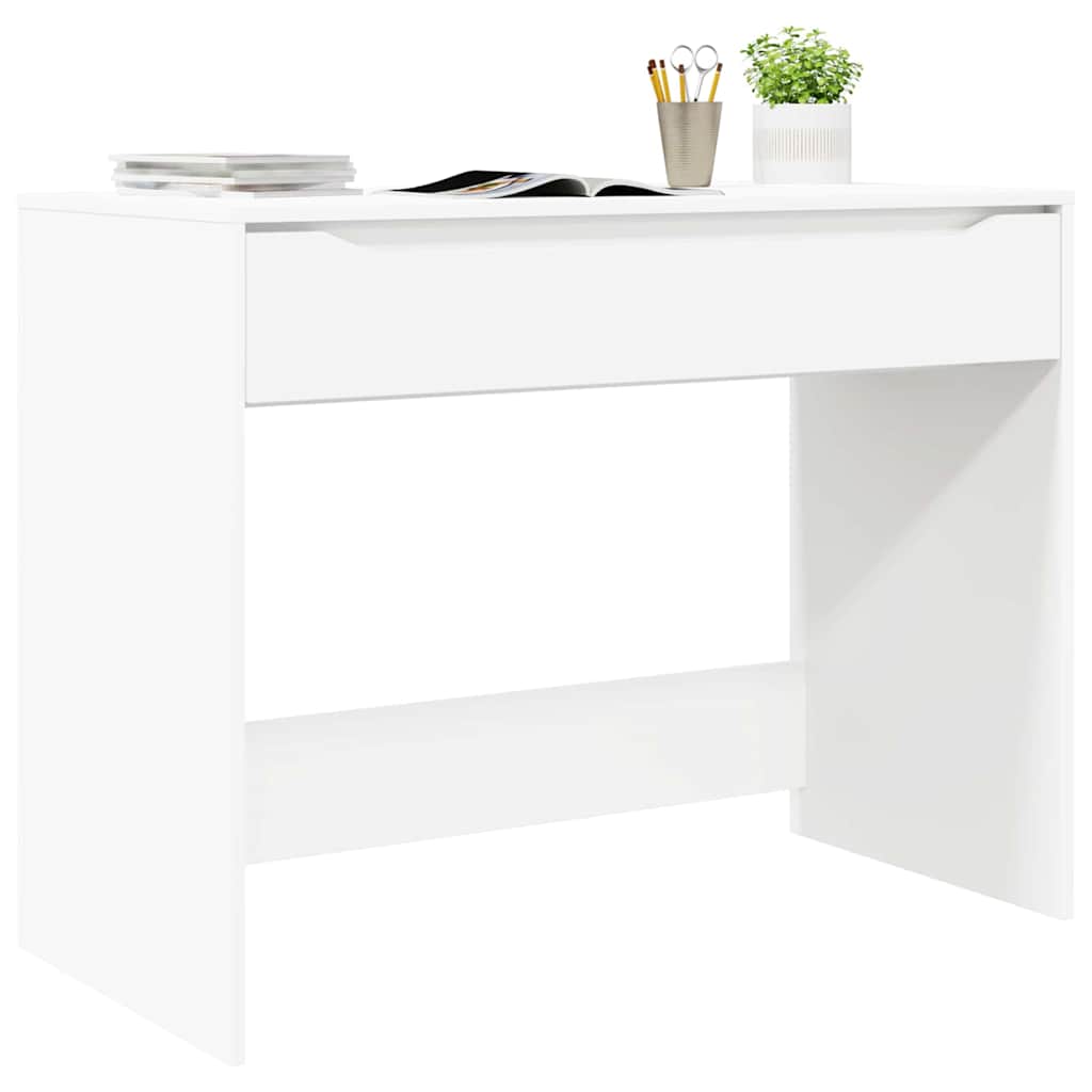 Bureau met lade Wit 100 x 50 x 78 cm Geconstrueerd hout is nu te koop bij PeponiXL, paradijselijk wonen!