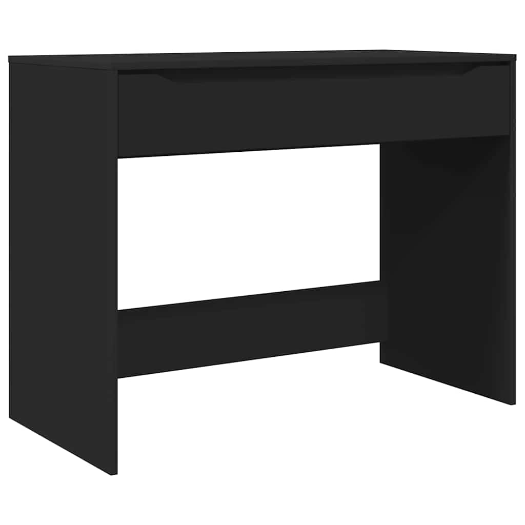 Bureau met lade Zwart 100 x 50 x 78 cm Geconstrueerd hout is nu te koop bij PeponiXL, paradijselijk wonen!