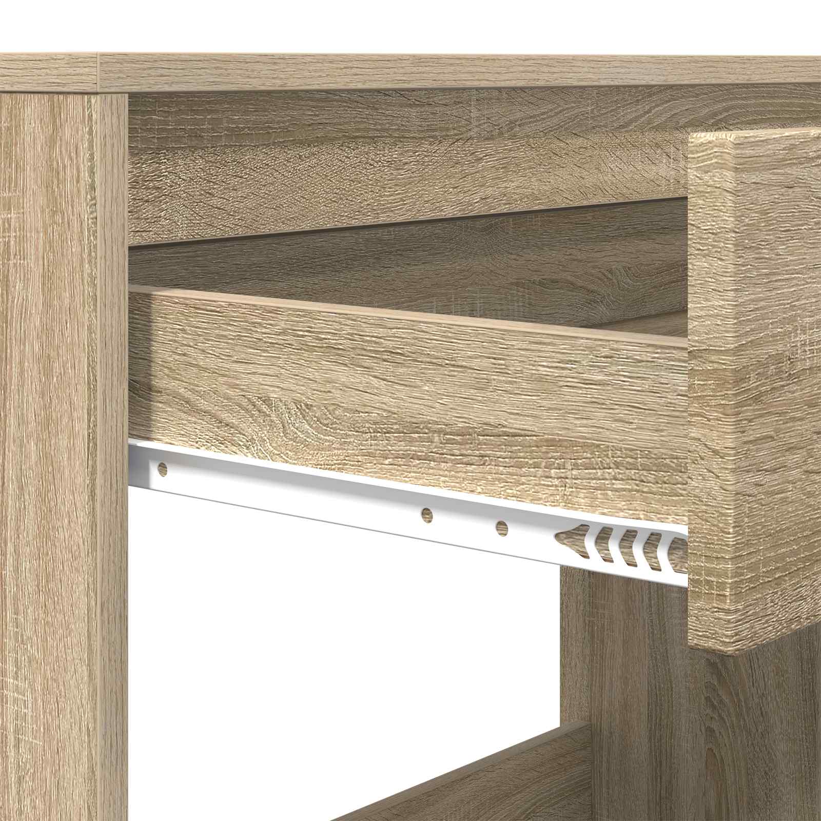 Bureau Sonoma Eiken 100 x 50 x 78 cm Geconstrueerd hout is nu te koop bij PeponiXL, paradijselijk wonen!