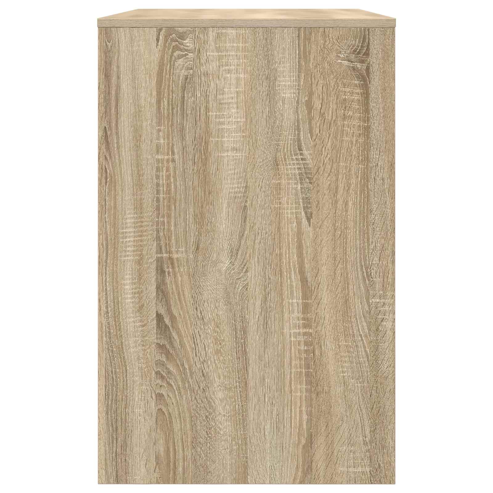Bureau Sonoma Eiken 100 x 50 x 78 cm Geconstrueerd hout is nu te koop bij PeponiXL, paradijselijk wonen!