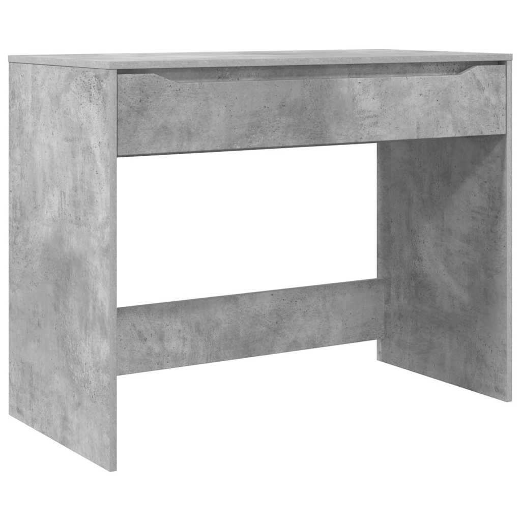 Bureau met lade Beton Grijs 100 x 50 x 78 cm Geconstrueerd hout is nu te koop bij PeponiXL, paradijselijk wonen!