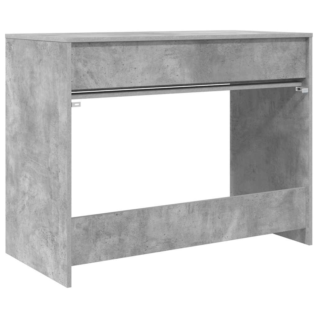 Bureau met lade Beton Grijs 100 x 50 x 78 cm Geconstrueerd hout is nu te koop bij PeponiXL, paradijselijk wonen!