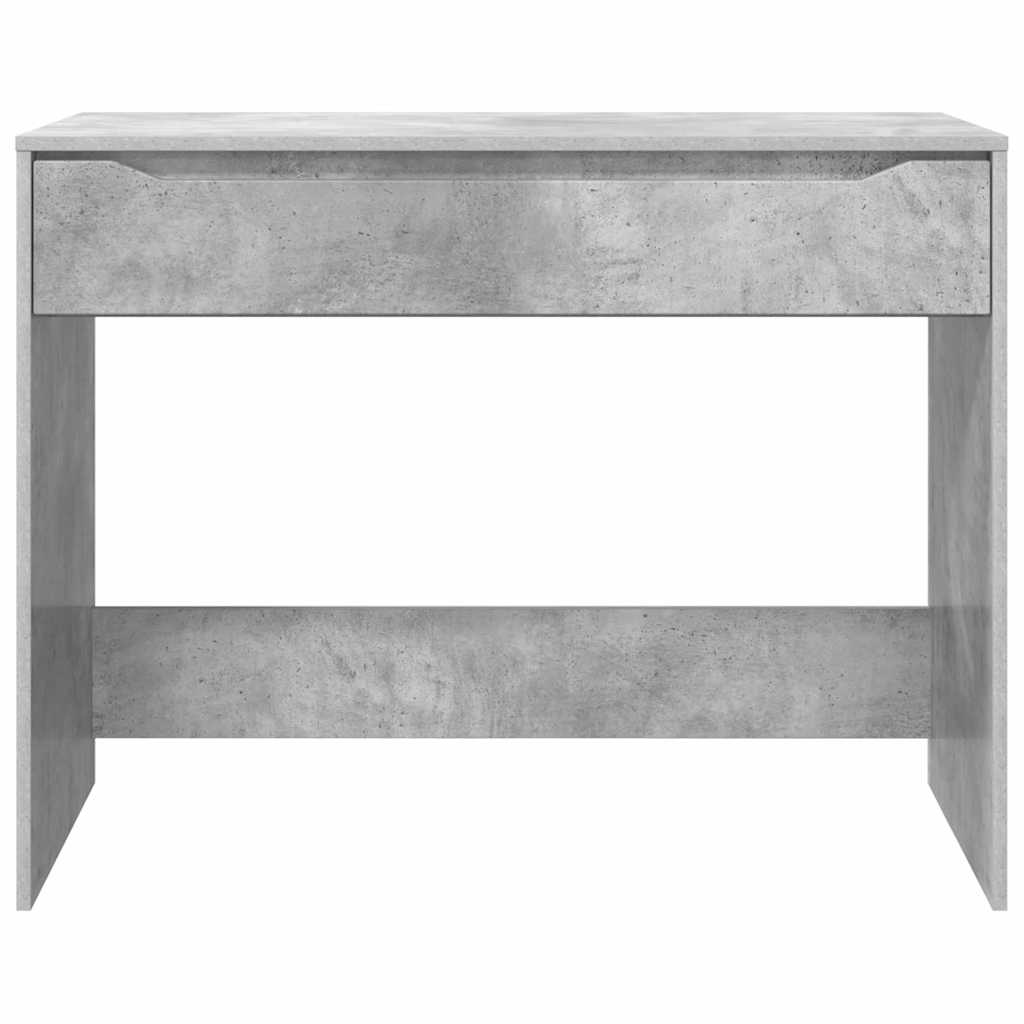 Bureau met lade Beton Grijs 100 x 50 x 78 cm Geconstrueerd hout is nu te koop bij PeponiXL, paradijselijk wonen!