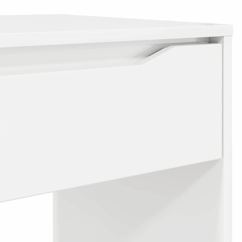 Bureau Hoogglans Wit 100 x 50 x 78 cm Geconstrueerd hout is nu te koop bij PeponiXL, paradijselijk wonen!