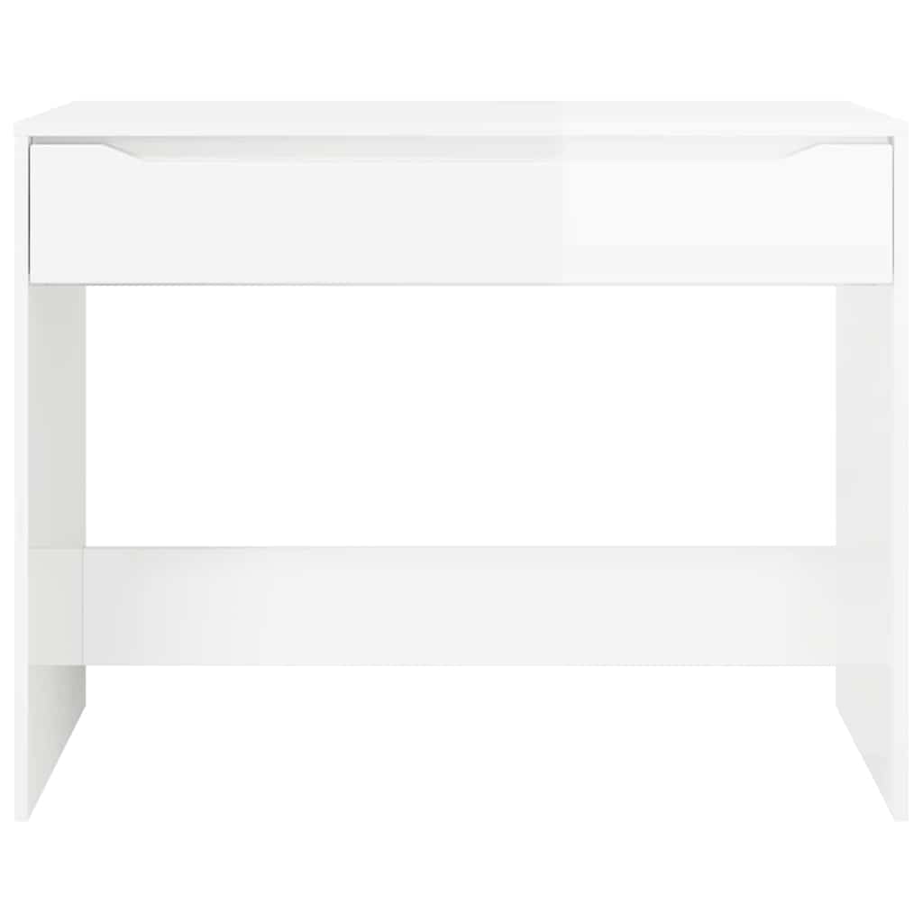 Bureau Hoogglans Wit 100 x 50 x 78 cm Geconstrueerd hout is nu te koop bij PeponiXL, paradijselijk wonen!
