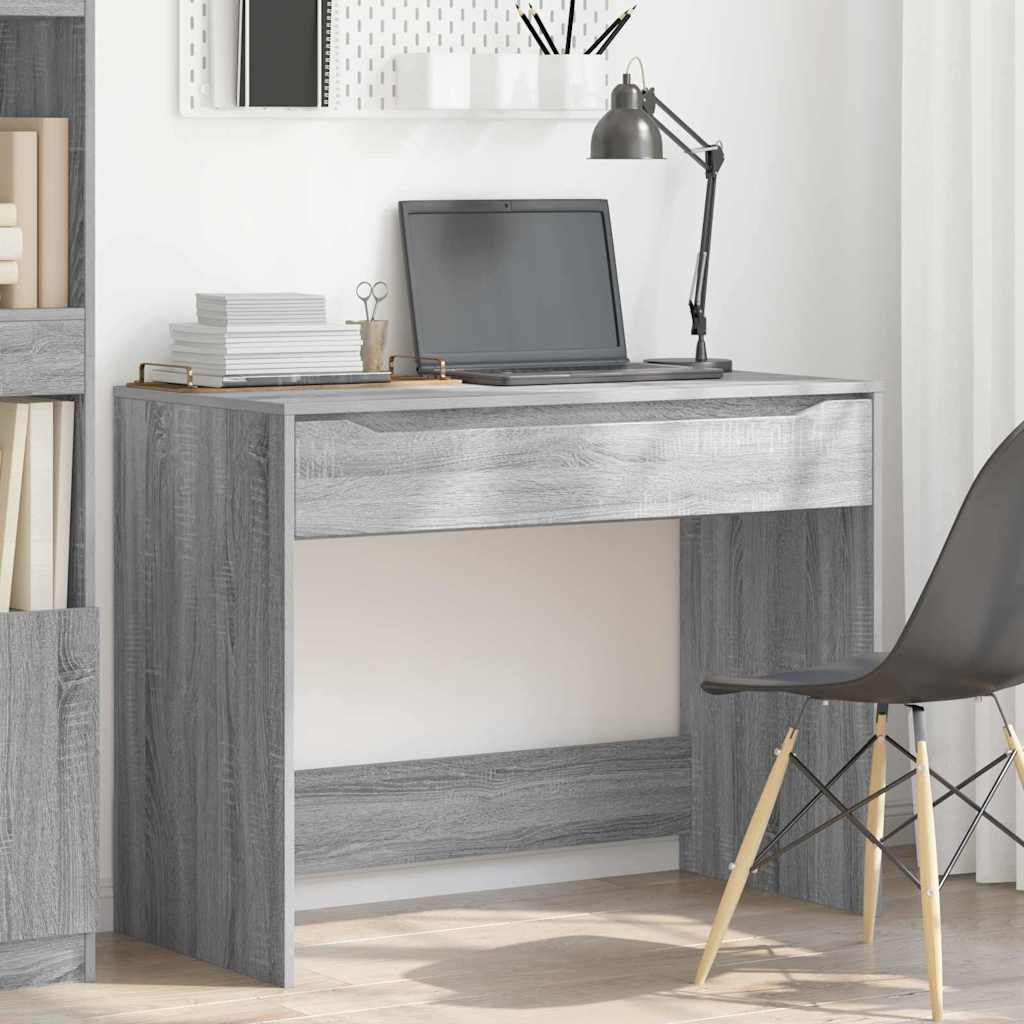 Bureau Grijze Sonoma 100 x 50 x 78 cm Geconstrueerd hout is nu te koop bij PeponiXL, paradijselijk wonen!