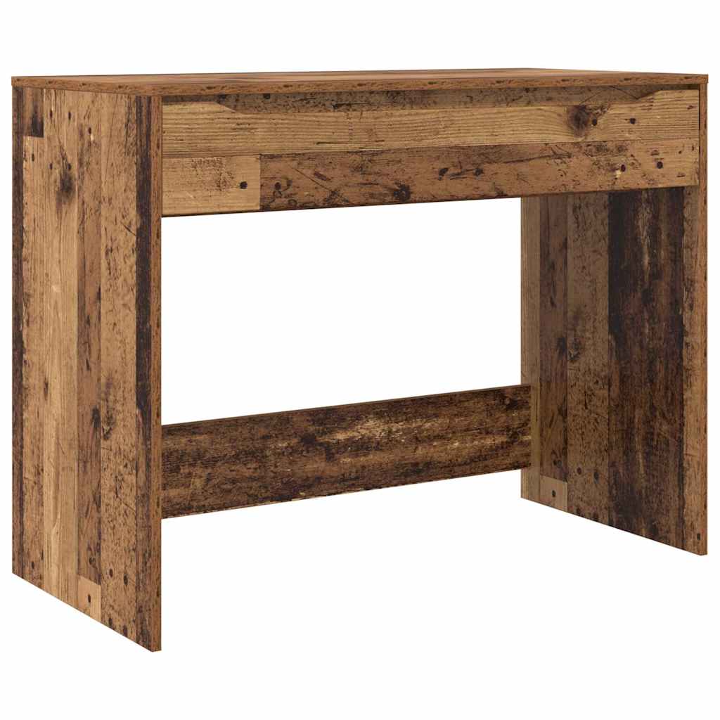 Bureau met lade Oudhout 100 x 50 x 78 cm Geconstrueerd hout is nu te koop bij PeponiXL, paradijselijk wonen!