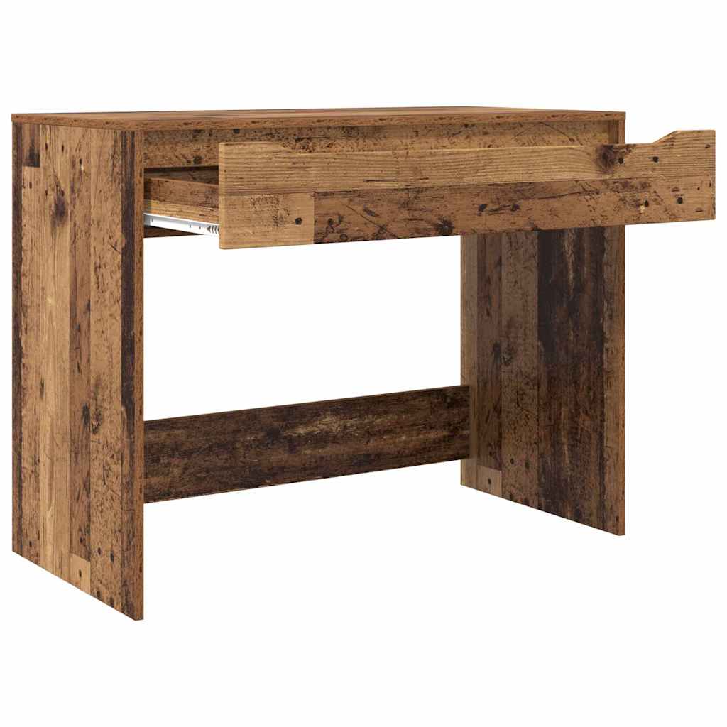Bureau met lade Oudhout 100 x 50 x 78 cm Geconstrueerd hout is nu te koop bij PeponiXL, paradijselijk wonen!
