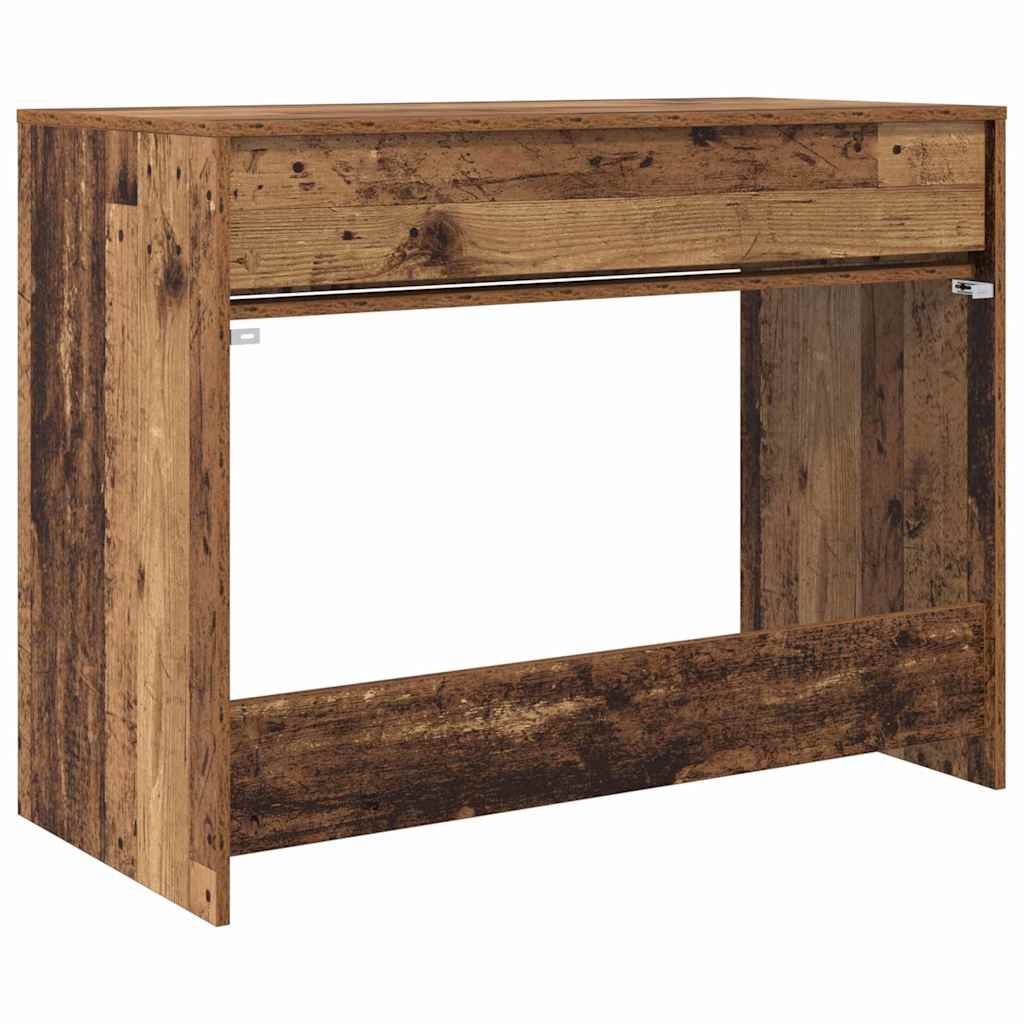 Bureau met lade Oudhout 100 x 50 x 78 cm Geconstrueerd hout is nu te koop bij PeponiXL, paradijselijk wonen!