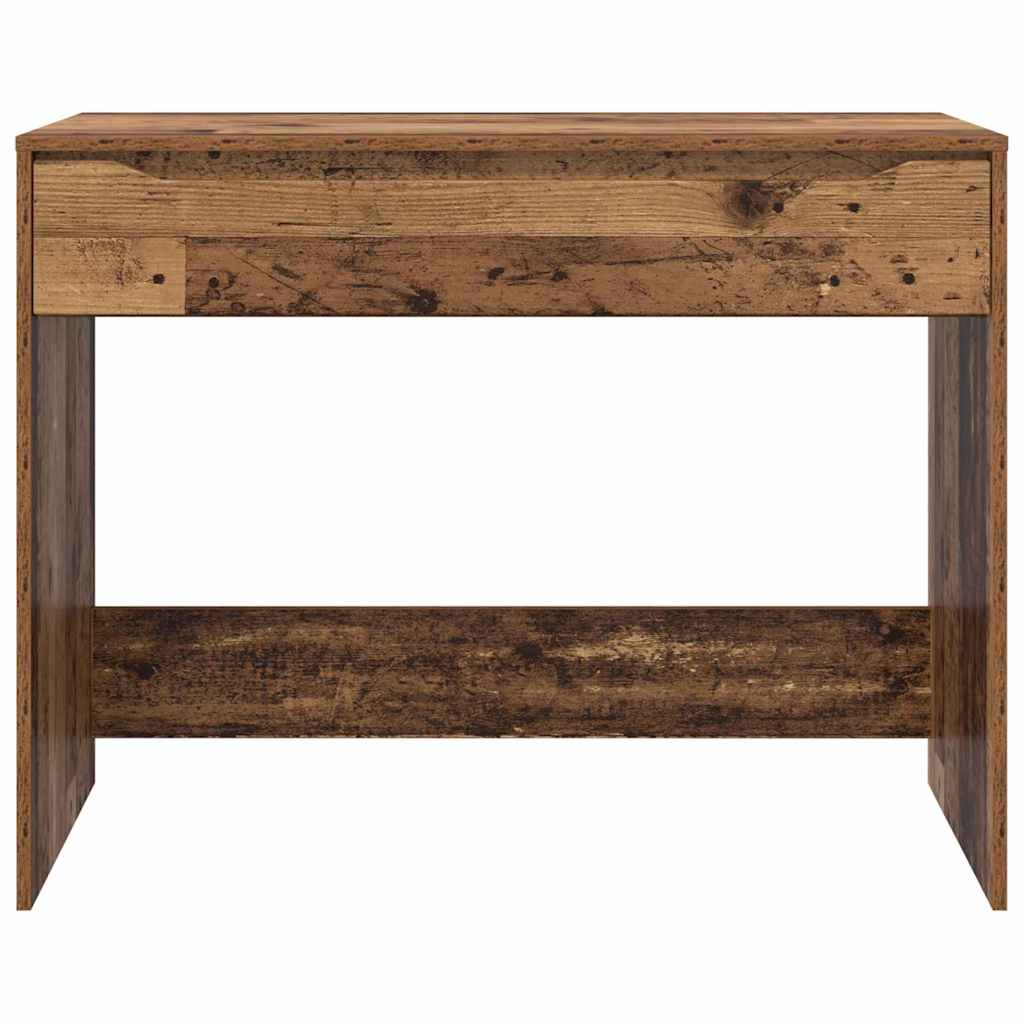Bureau met lade Oudhout 100 x 50 x 78 cm Geconstrueerd hout is nu te koop bij PeponiXL, paradijselijk wonen!