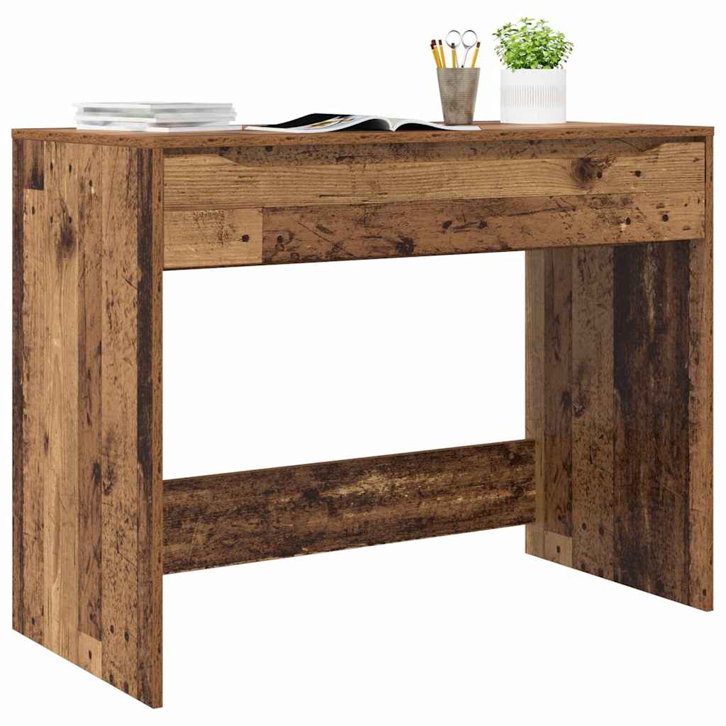 Bureau met lade Oudhout 100 x 50 x 78 cm Geconstrueerd hout is nu te koop bij PeponiXL, paradijselijk wonen!