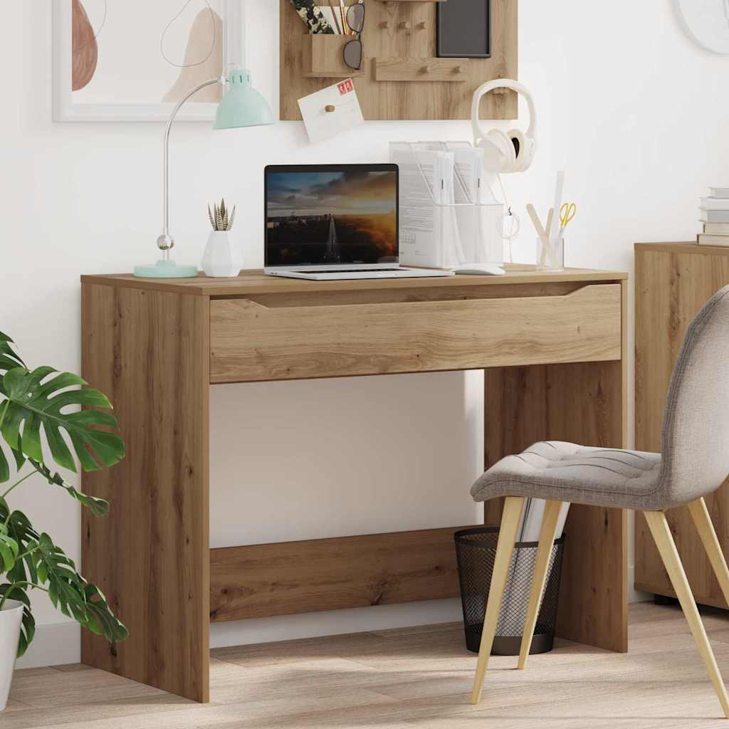Bureau met lade Artisan Eik 100 x 50 x 78 cm Geconstrueerd hout is nu te koop bij PeponiXL, paradijselijk wonen!