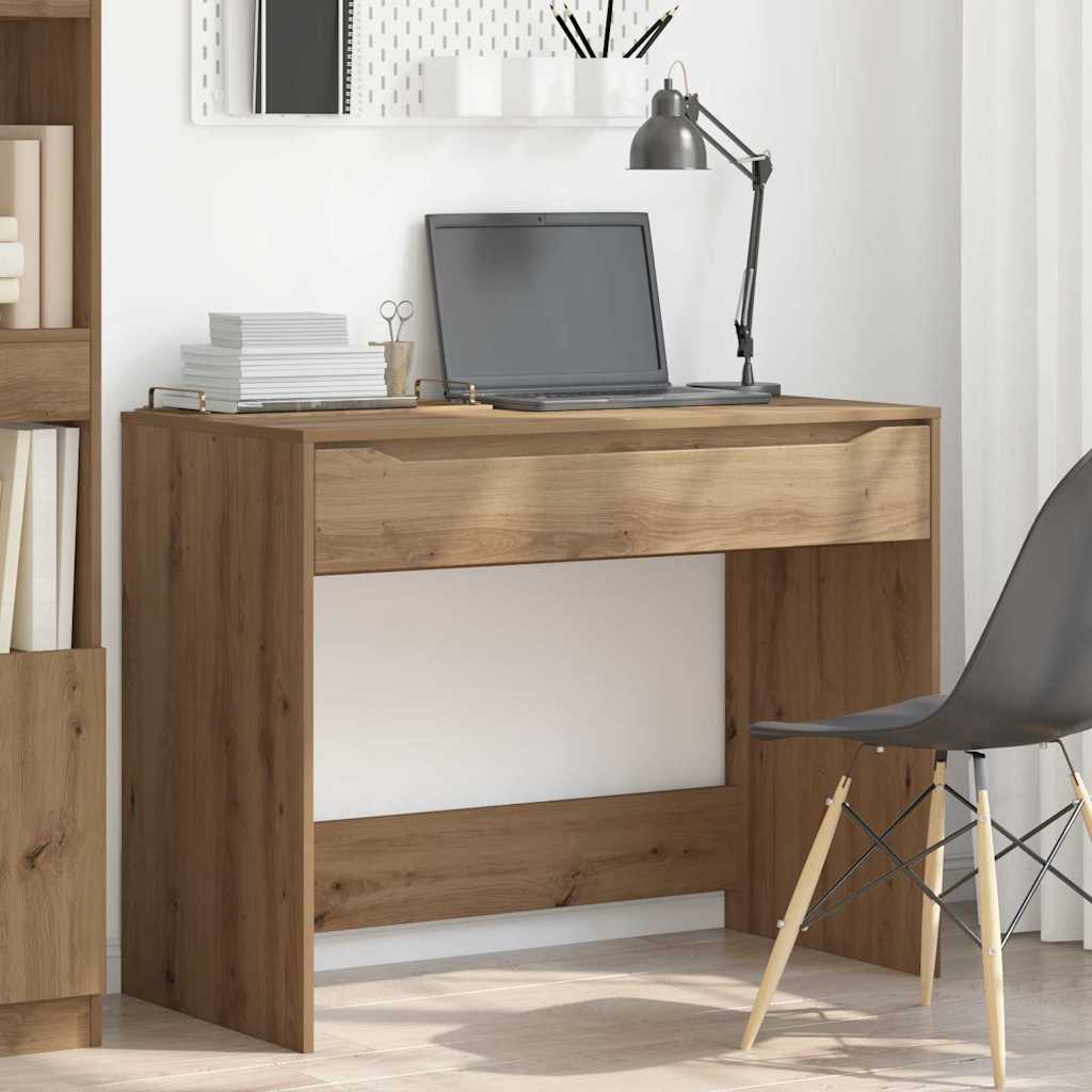 Bureau met lade Artisan Eik 100 x 50 x 78 cm Geconstrueerd hout is nu te koop bij PeponiXL, paradijselijk wonen!