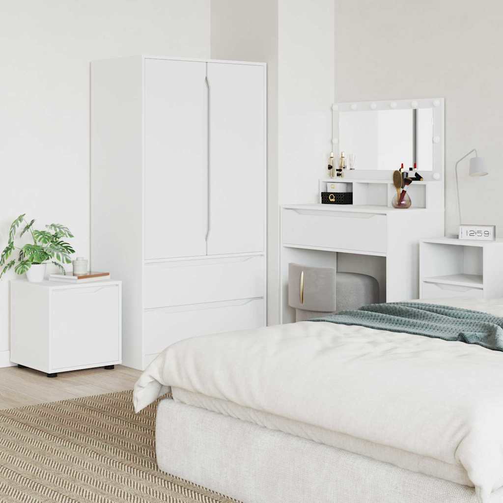 Badkamer Kast Wit 40,5 x 40 x 44 cm Bewerkt hout is nu te koop bij PeponiXL, paradijselijk wonen!