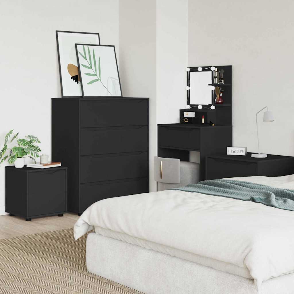 Badkamer Kast Zwart 40,5 x 40 x 44 cm Bewerkt hout is nu te koop bij PeponiXL, paradijselijk wonen!