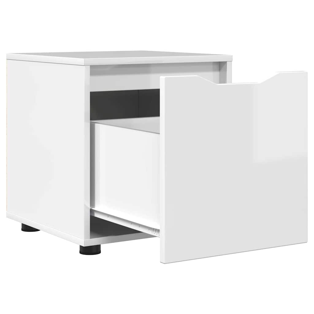 Badkamer Kast Hoogglans wit 40,5 x 40 x 44 cm Bewerkt hout is nu te koop bij PeponiXL, paradijselijk wonen!