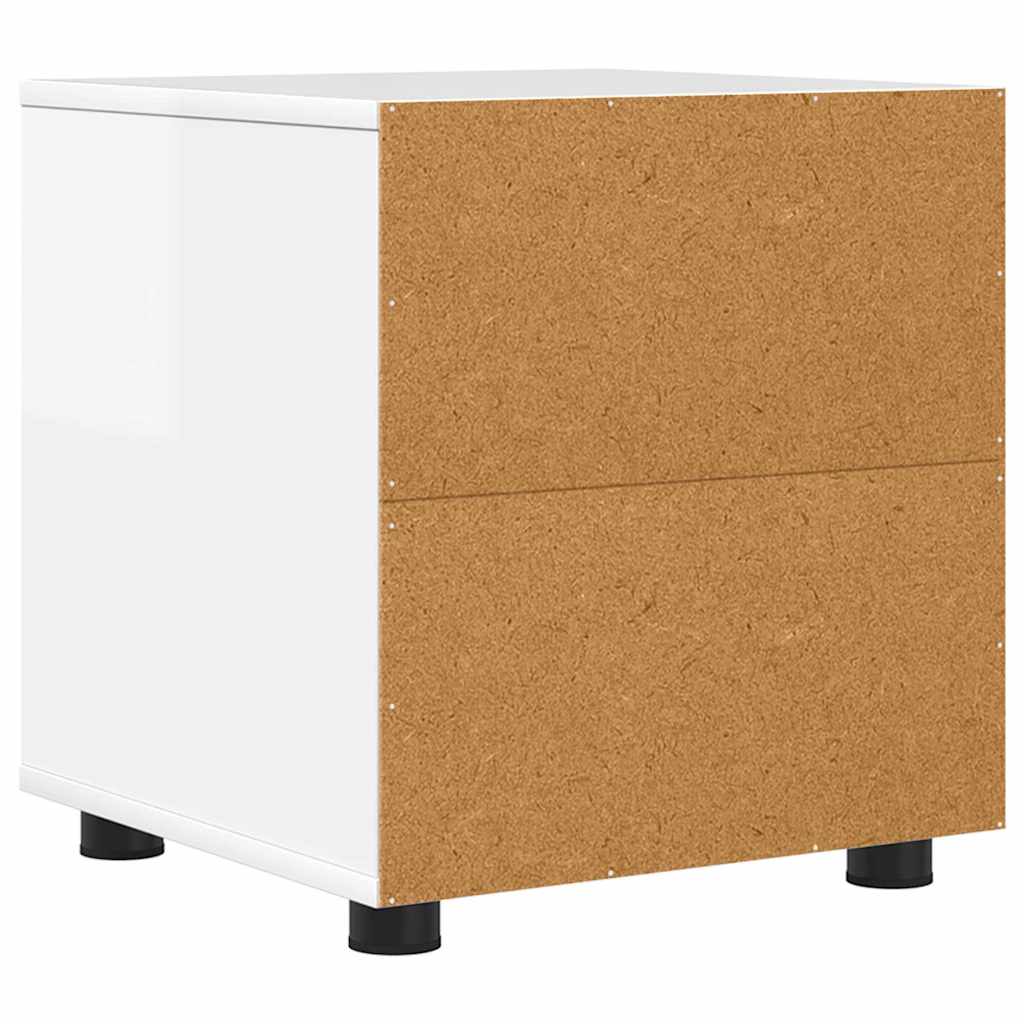 Badkamer Kast Hoogglans wit 40,5 x 40 x 44 cm Bewerkt hout is nu te koop bij PeponiXL, paradijselijk wonen!