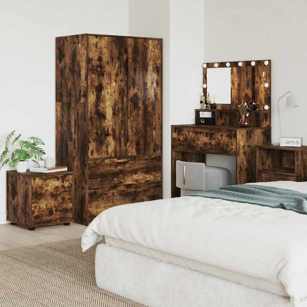 Badkamer Kast Gerookt eiken 40,5 x 40 x 44 cm Bewerkt hout is nu te koop bij PeponiXL, paradijselijk wonen!