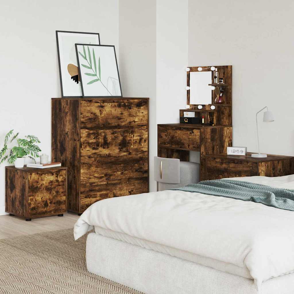 Badkamer Kast Gerookt eiken 40,5 x 40 x 44 cm Bewerkt hout is nu te koop bij PeponiXL, paradijselijk wonen!