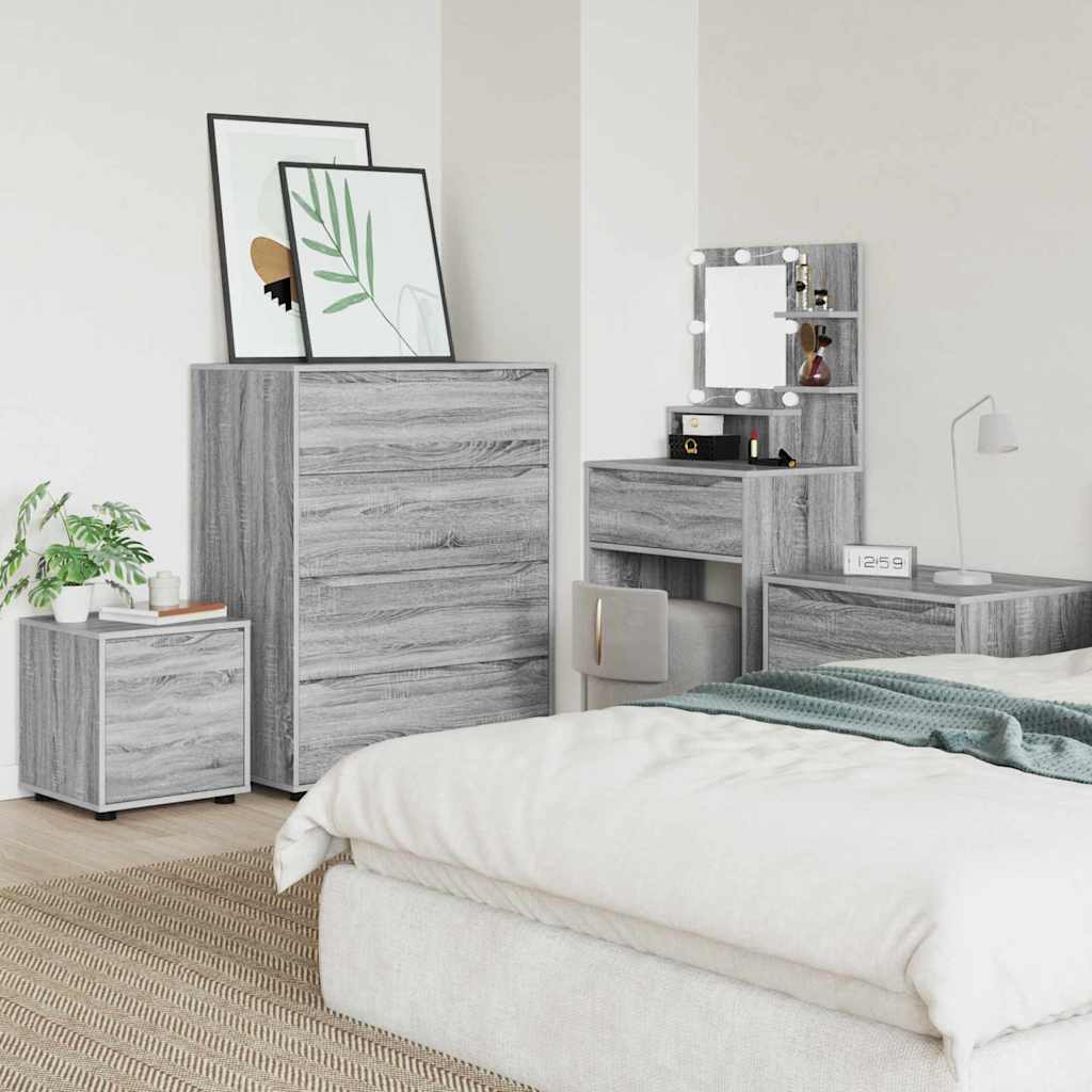 Badkamer Kast Grijs Sonoma 40,5 x 40 x 44 cm Bewerkt hout is nu te koop bij PeponiXL, paradijselijk wonen!