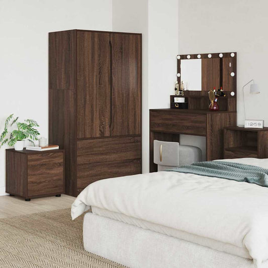 Badkamer Kast Bruin Eiken 40,5 x 40 x 44 cm Bewerkt hout is nu te koop bij PeponiXL, paradijselijk wonen!