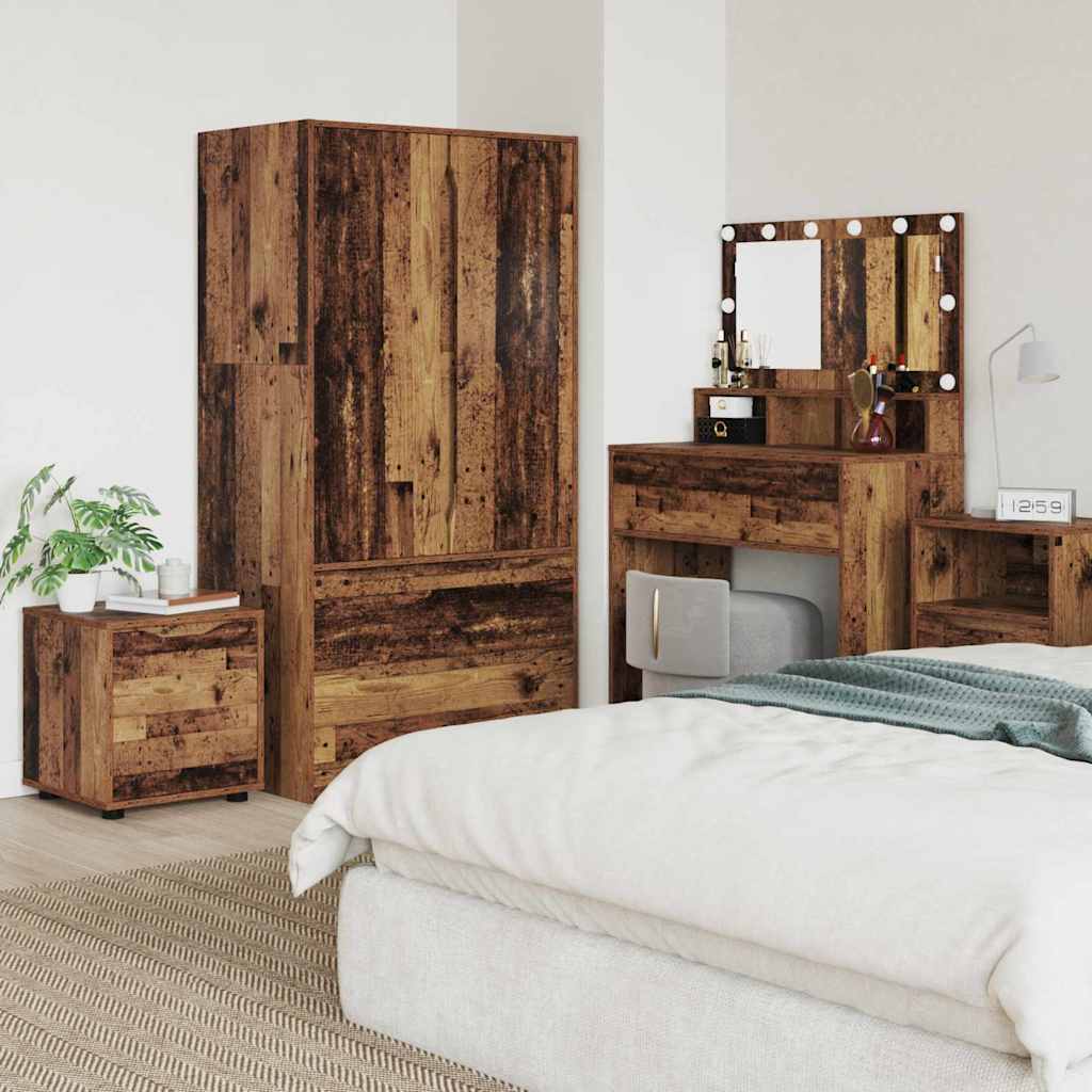 Badkamer Kast Oud Hout 40,5 x 40 x 44 cm Bewerkt hout is nu te koop bij PeponiXL, paradijselijk wonen!