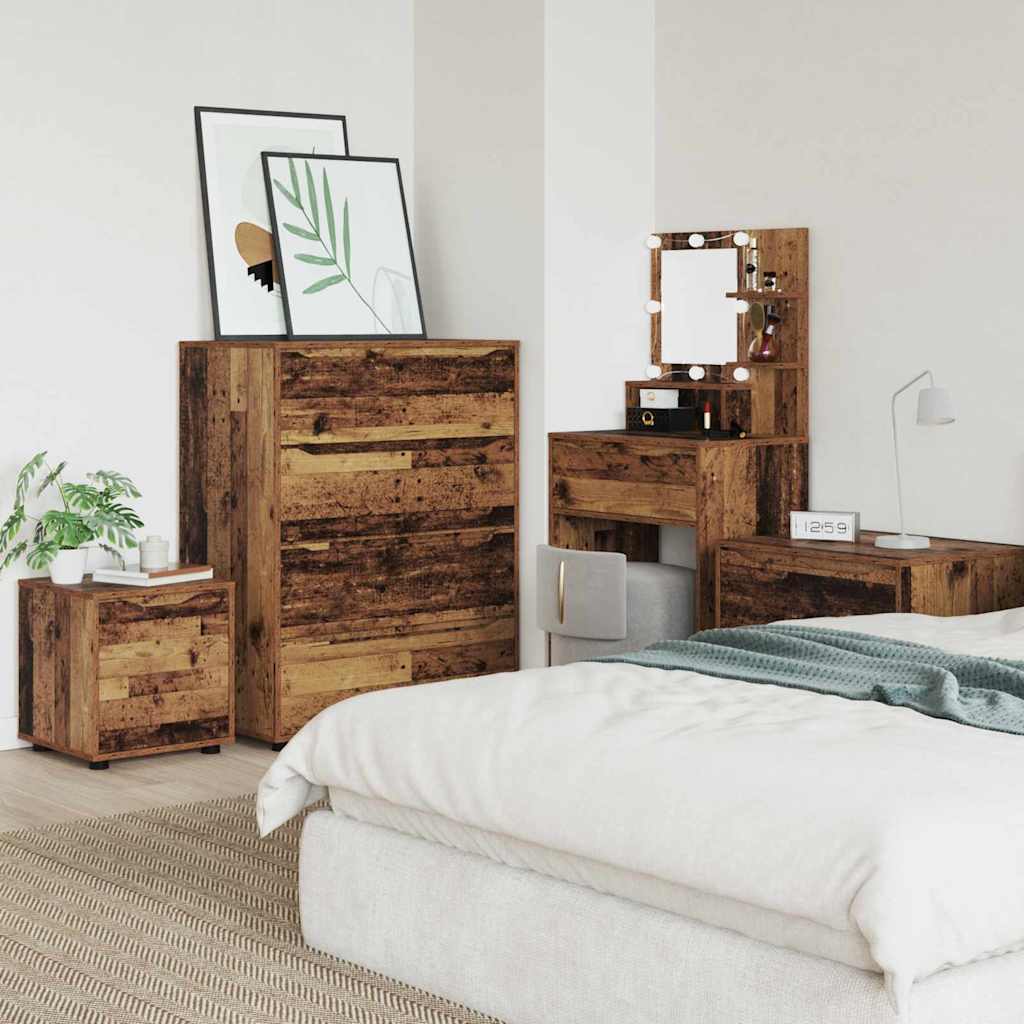 Badkamer Kast Oud Hout 40,5 x 40 x 44 cm Bewerkt hout is nu te koop bij PeponiXL, paradijselijk wonen!