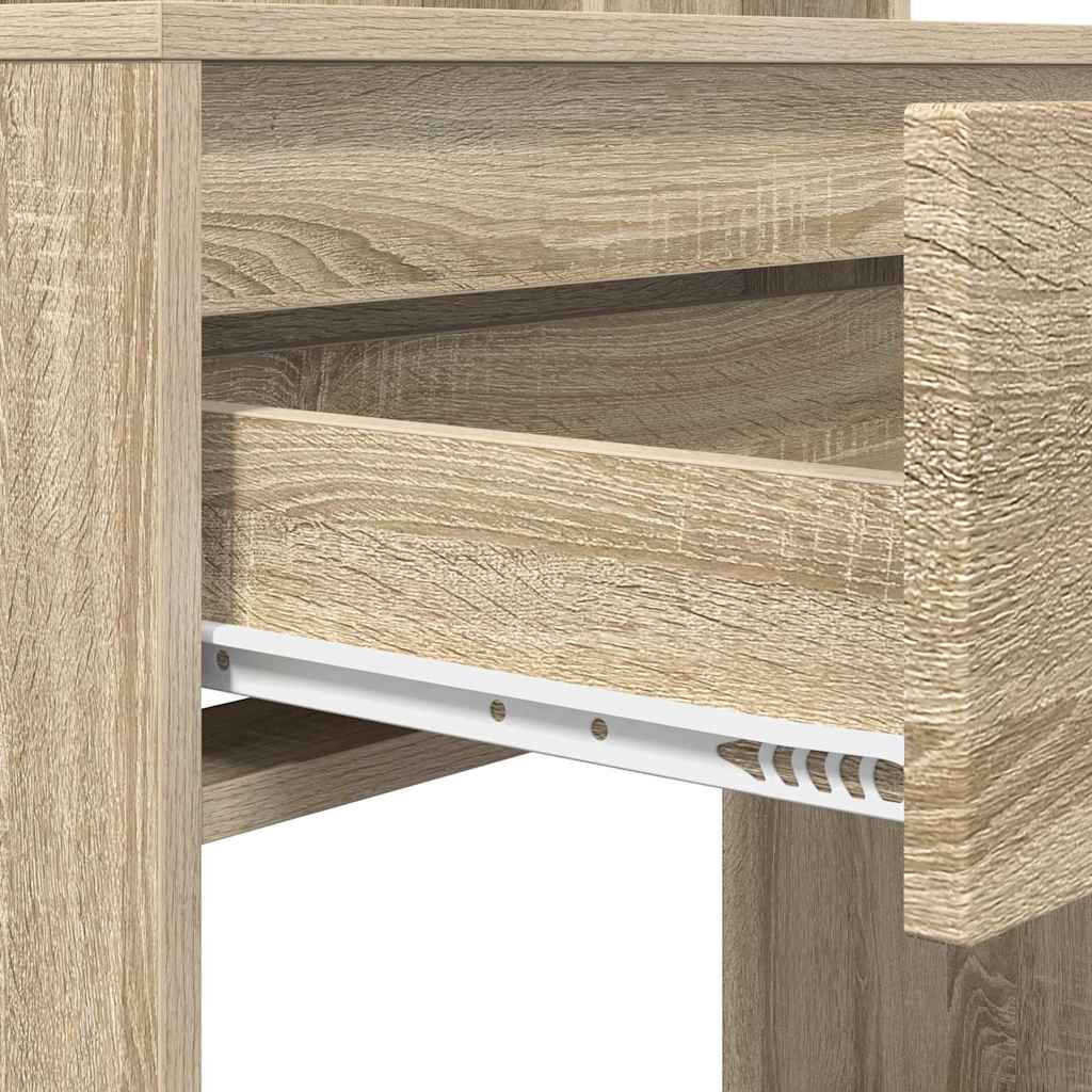 Slaapkamer Kaptafels met lade Sonoma Eiken 80 x 39,6 x 135 cm is nu te koop bij PeponiXL, paradijselijk wonen!