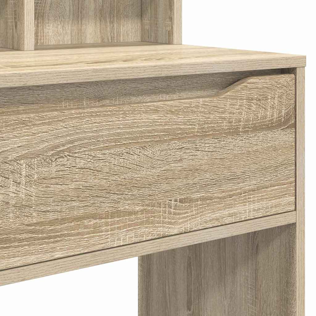 Slaapkamer Kaptafels met lade Sonoma Eiken 80 x 39,6 x 135 cm is nu te koop bij PeponiXL, paradijselijk wonen!