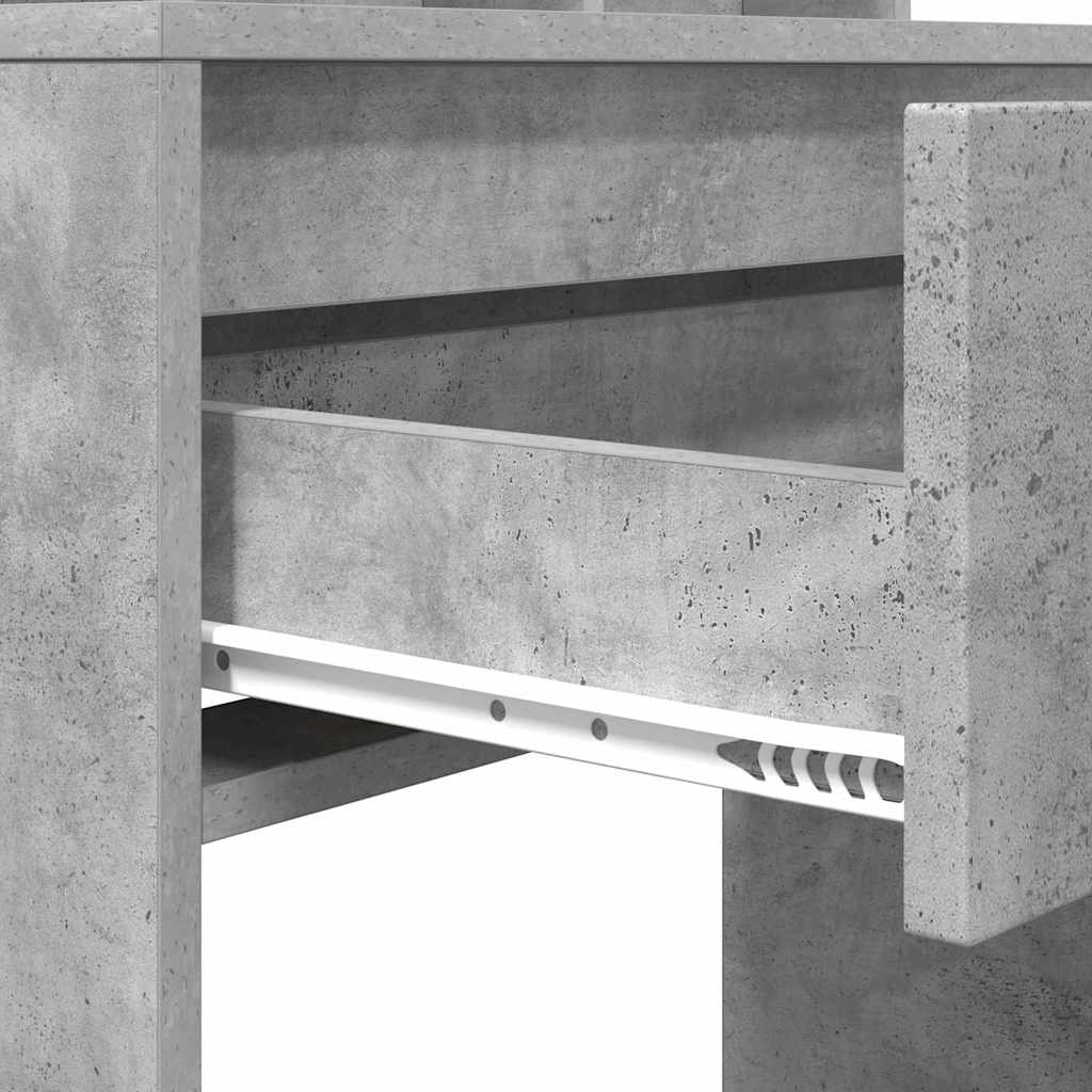 Slaapkamer Kaptafels met lade Beton Grijs 80 x 39,6 x 135 cm is nu te koop bij PeponiXL, paradijselijk wonen!