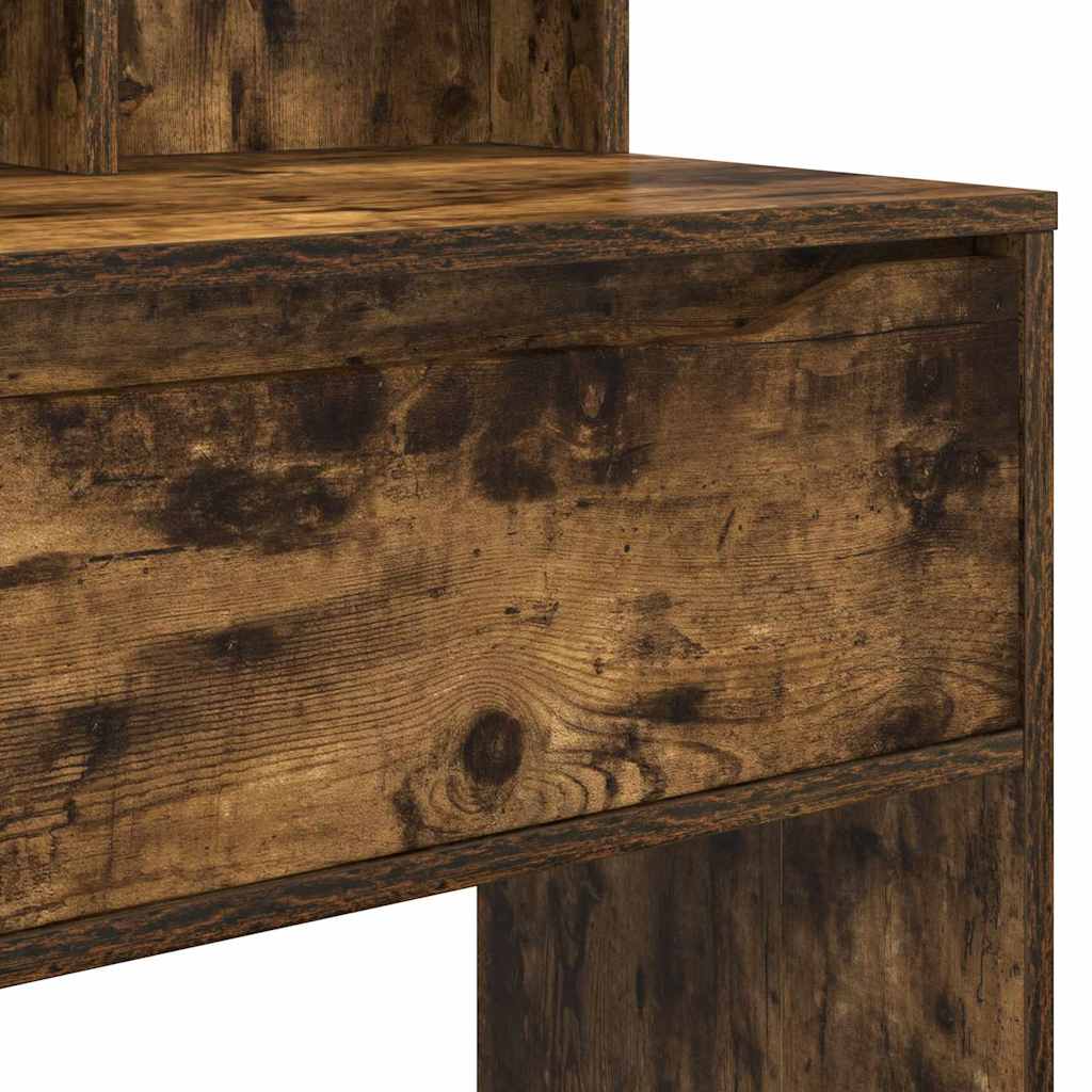 Slaapkamer Kaptafels met lade Gerookt eiken 80 x 39,6 x 135 cm is nu te koop bij PeponiXL, paradijselijk wonen!