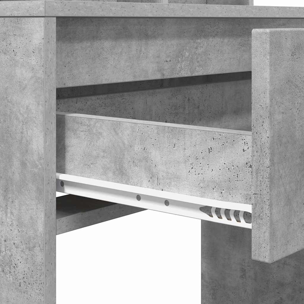 Slaapkamer Kaptafels met lade Beton Grijs 80 x 39,6 x 135 cm is nu te koop bij PeponiXL, paradijselijk wonen!