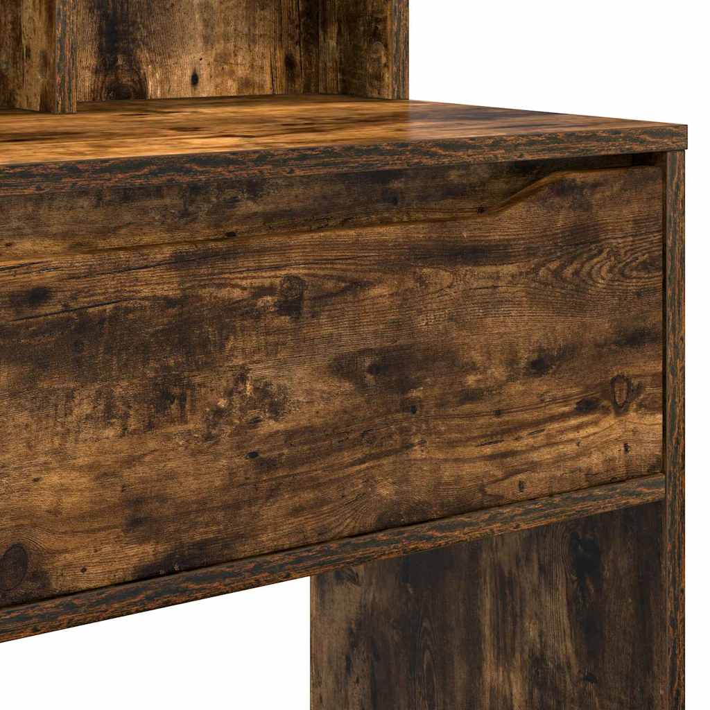 Slaapkamer Kaptafels met lade Gerookt eiken 80 x 39,6 x 135 cm is nu te koop bij PeponiXL, paradijselijk wonen!
