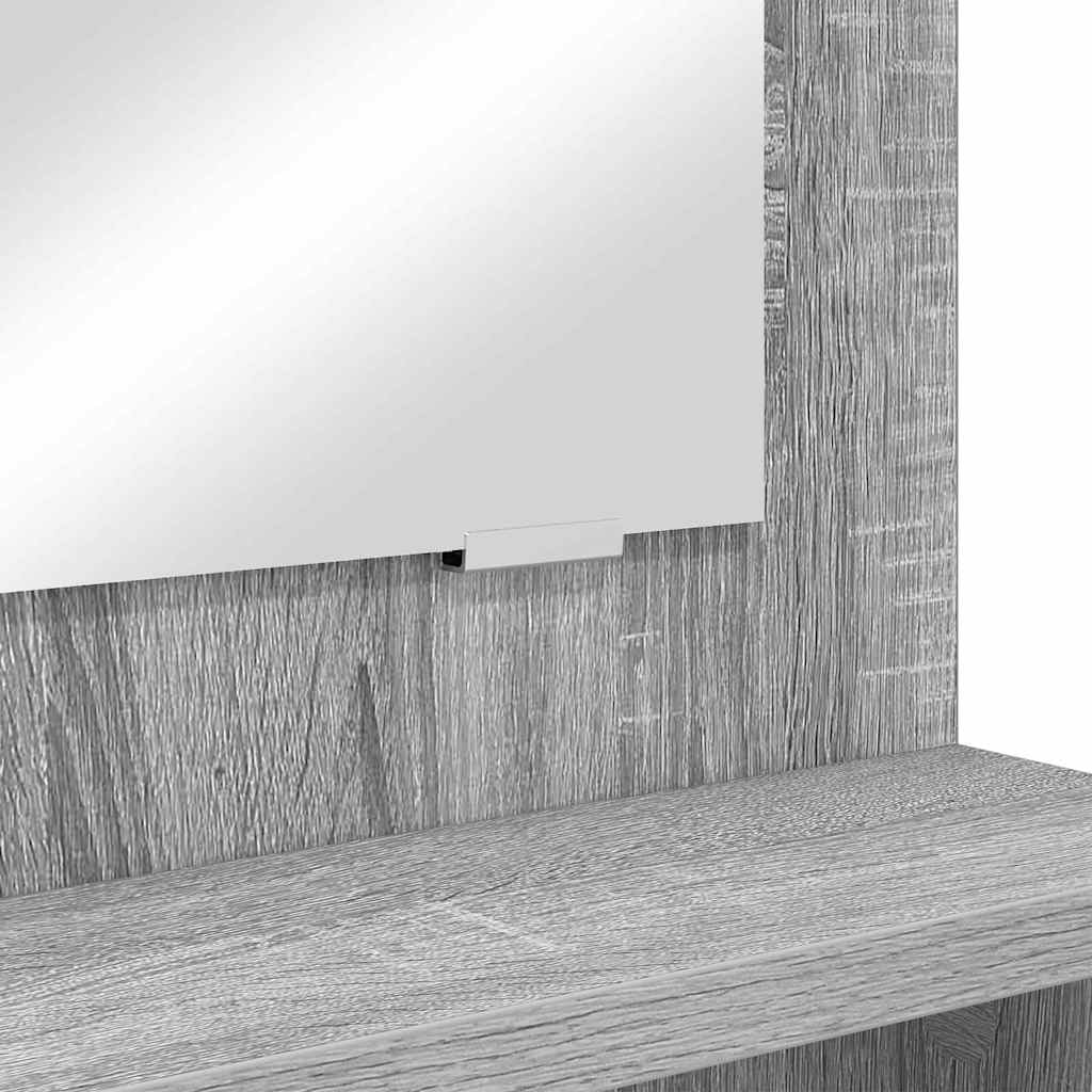 Slaapkamer Kaptafels met lade Grijs Sonoma 80 x 39,6 x 135 cm is nu te koop bij PeponiXL, paradijselijk wonen!